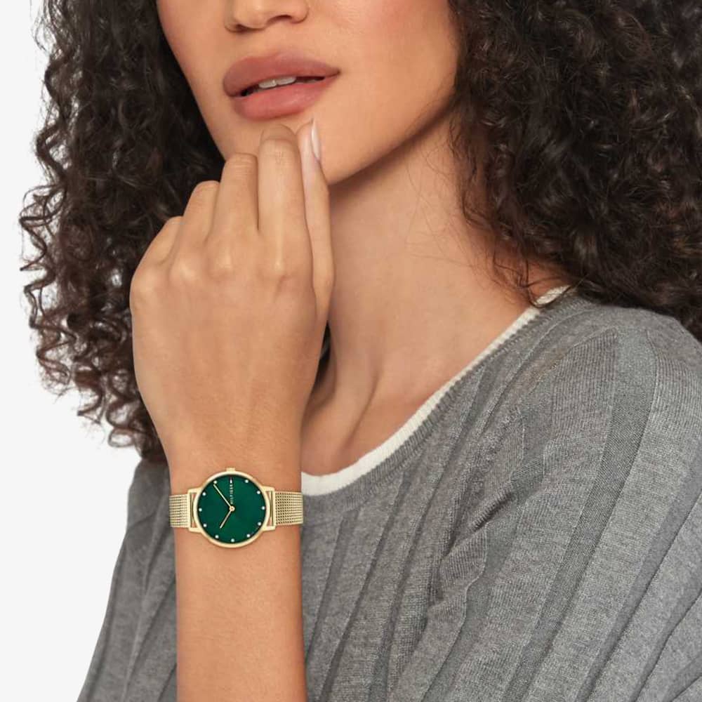 Tommy Hilfiger Pippa Green Crystal Dial Watch 1782668