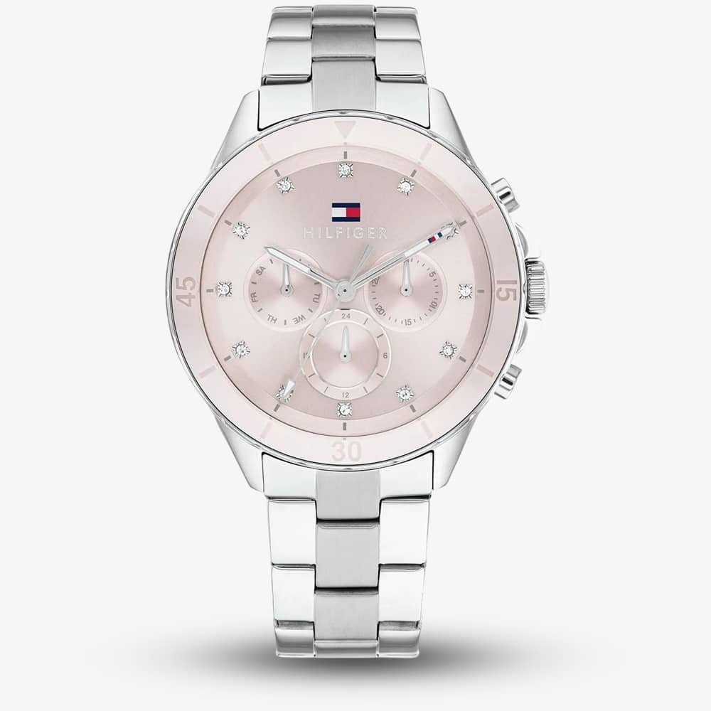 Product photograph of Tommy Hilfiger Mellie Blush Pink Dial Watch 1782706 from The Jewel Hut