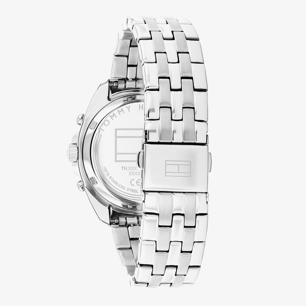 Tommy Hilfiger Ladies Mellie Silver Dial Stone Set Watch 1782802
