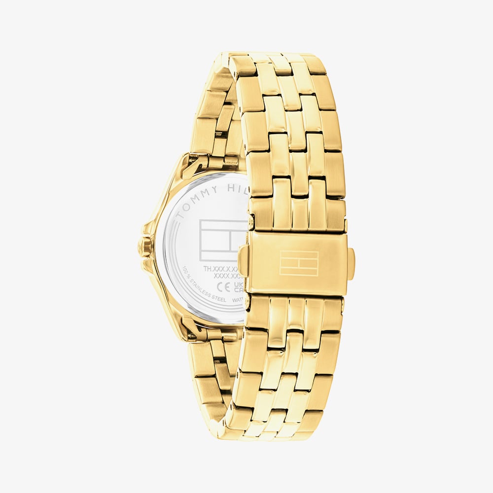 Tommy Hilfiger Ladies Jade Gold Tone Green Dial Watch 1782799