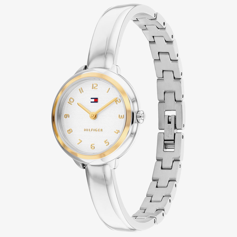 Tommy Hilfiger Ladies Silver Bangle Watch 1782894