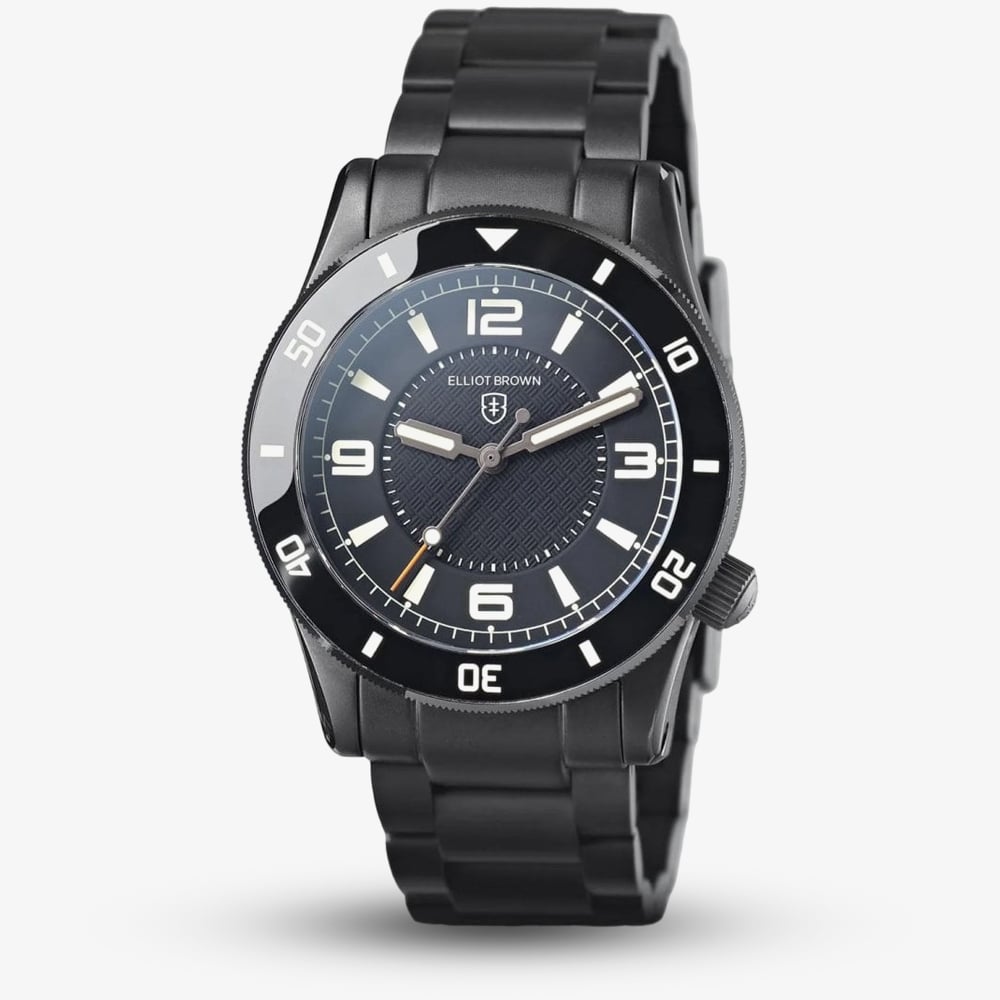 Product photograph of Elliot Brown Bloxworth Heritage Diver Black Watch 929-102-b09 from The Jewel Hut