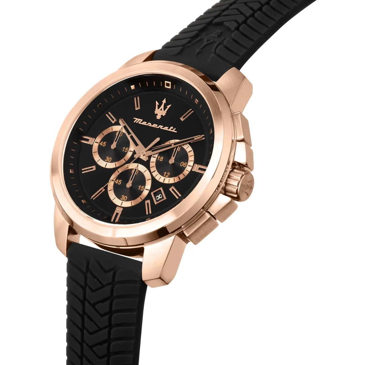 Maserati Mens Successo Rubber Strap Watch R8871621012