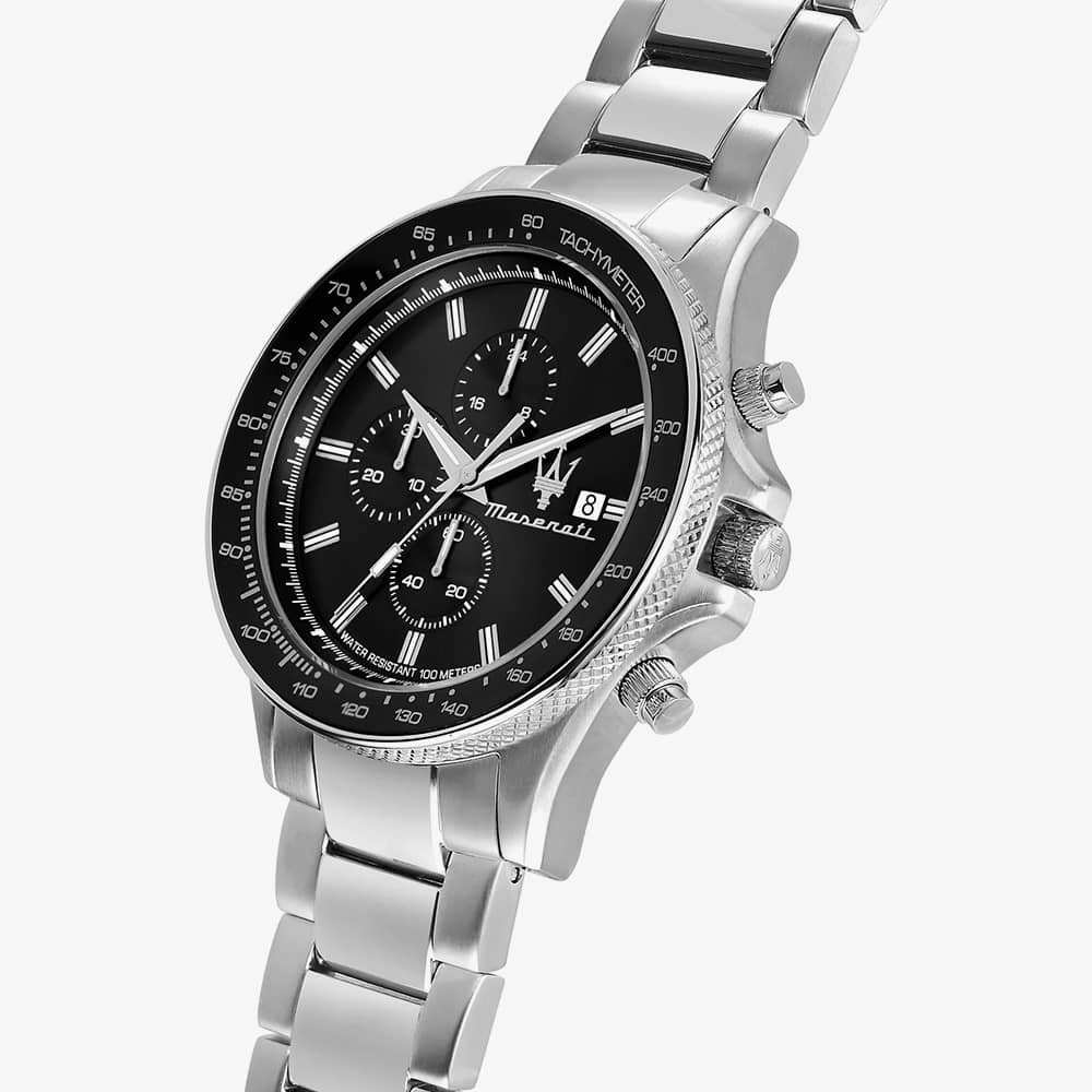 Maserati Mens Sfido Chrono Black Dial Watch R8873640015