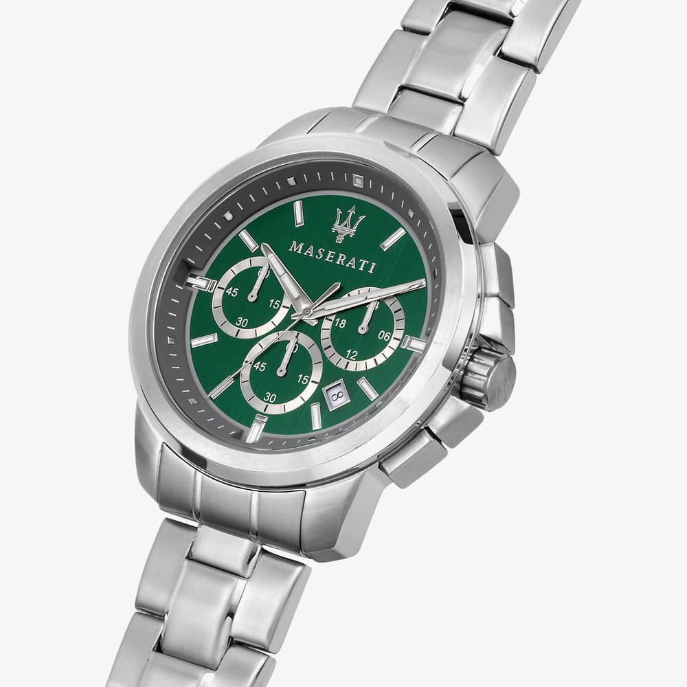 Maserati Mens Successo Green Dial Watch R8873621017