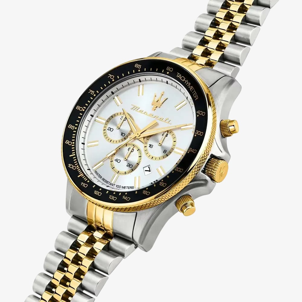 Maserati Mens Sfida Two-Tone Chronograph Watch MR8873640024