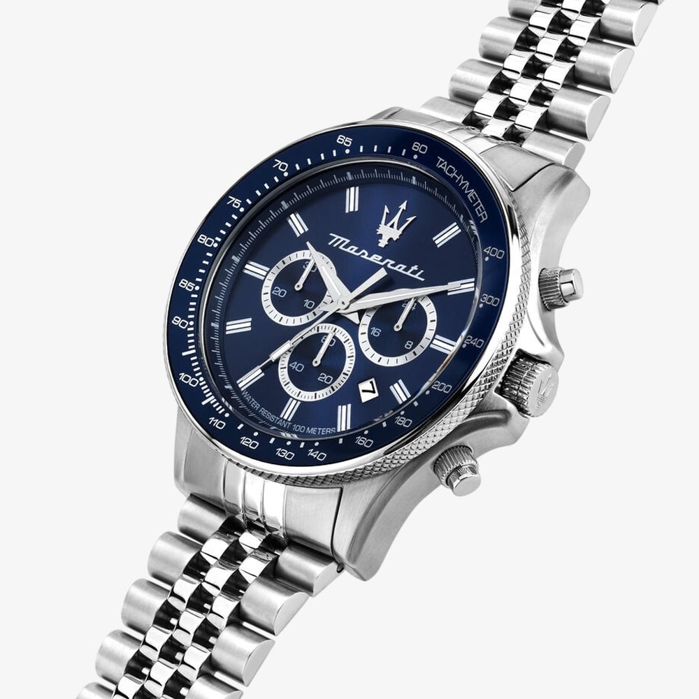Maserati Mens Sfida Blue Chronograph Watch MSR8873640025
