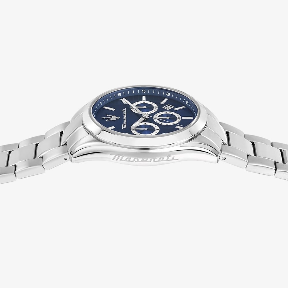 Maserati Mens Attrazione Blue Chronograph Watch MSR8853151005