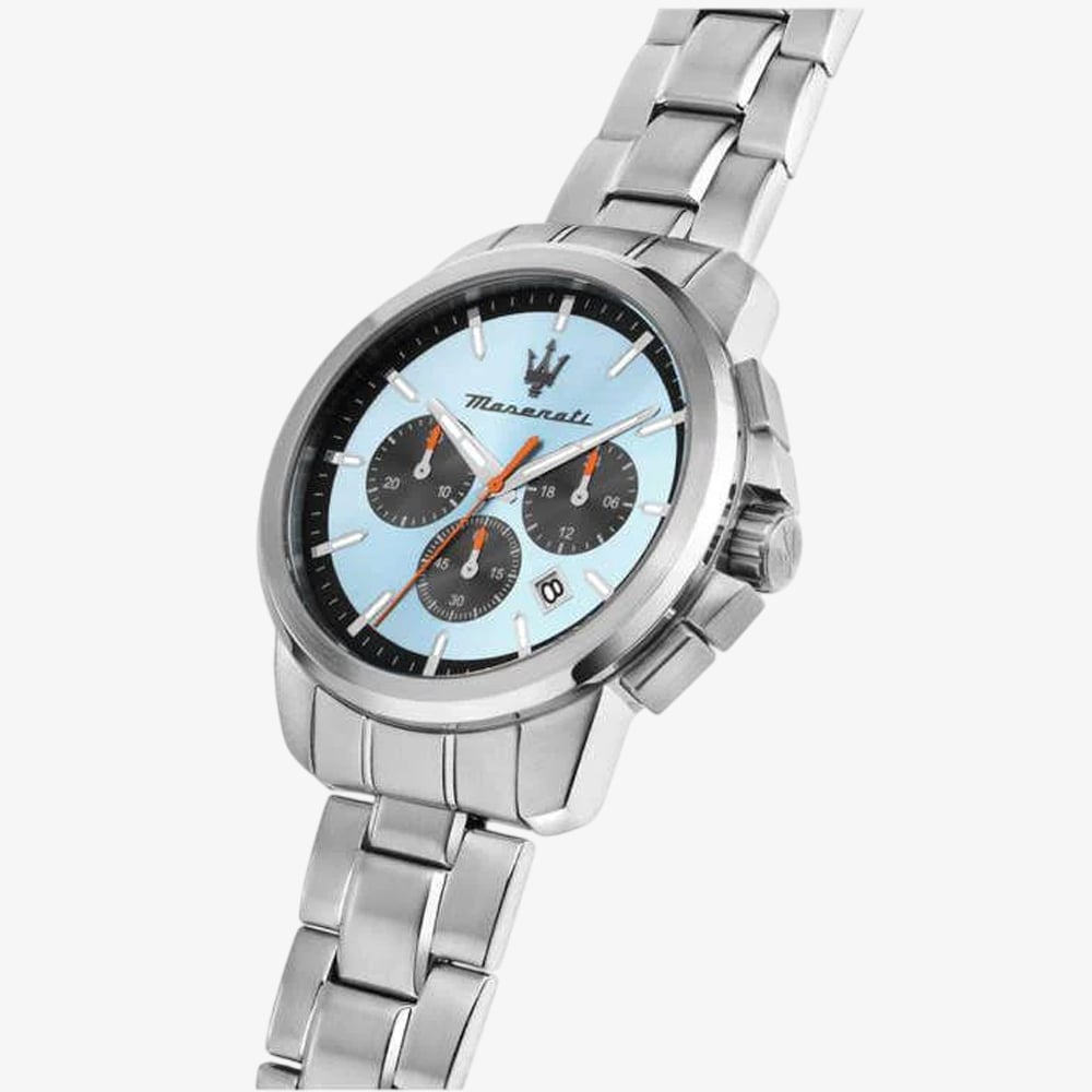 Maserati Mens Successo Blue Chronograph Watch MSR8873621044