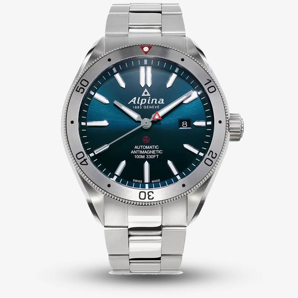 Alpina Mens Alpiner 4 Automatic Blue Dial Watch  AL-525NS5AQ6B