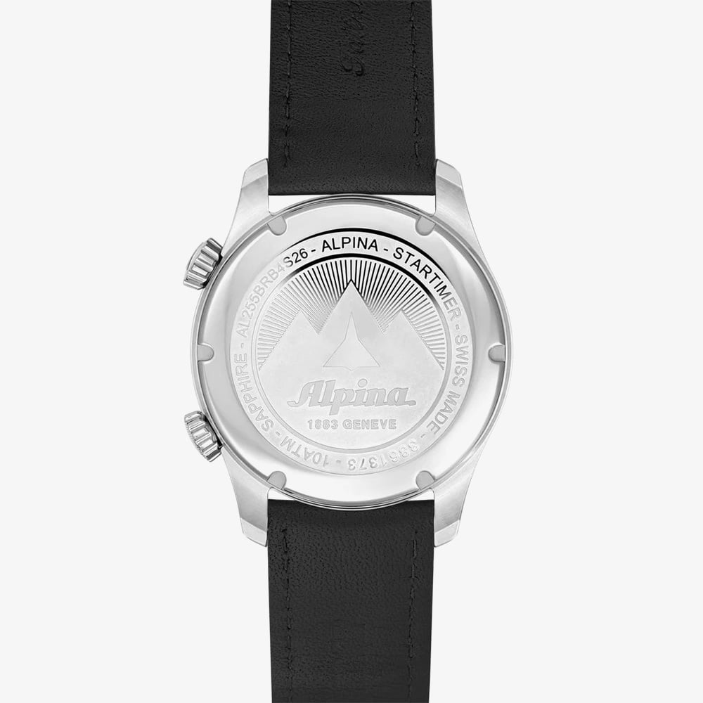 Alpina Mens Startimer Pilot Quartz Worldtimer Watch AL-255BRB4S26