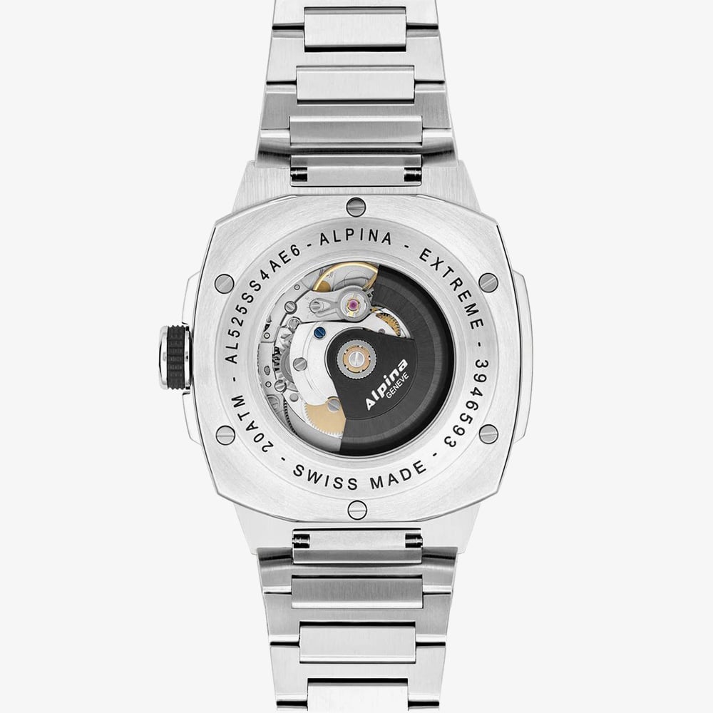 Alpina Mens Extreme Automatic Stainless Steel Bracelet Watch AL-525G4AE6B