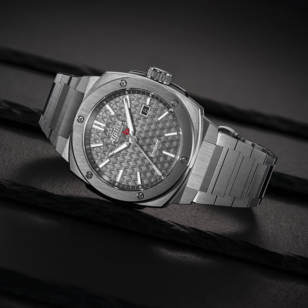 Alpina Mens Extreme Automatic Stainless Steel Bracelet Watch AL-525G4AE6B