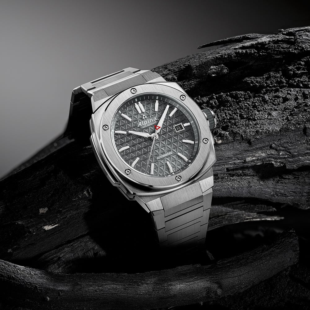 Alpina Mens Extreme Automatic Stainless Steel Bracelet Watch AL-525G4AE6B