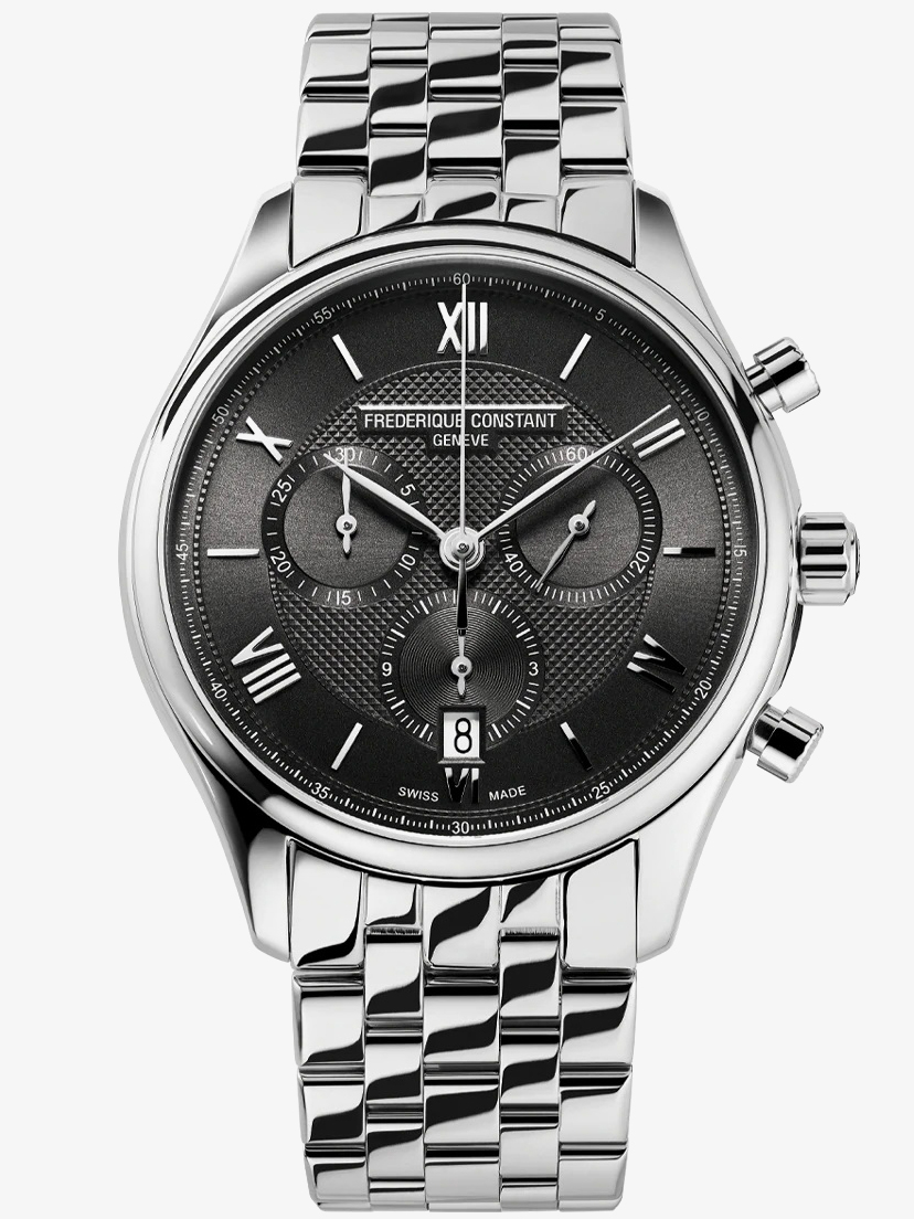 Frederique Constant Mens Classic Black Chronograph Watch FC-292MG