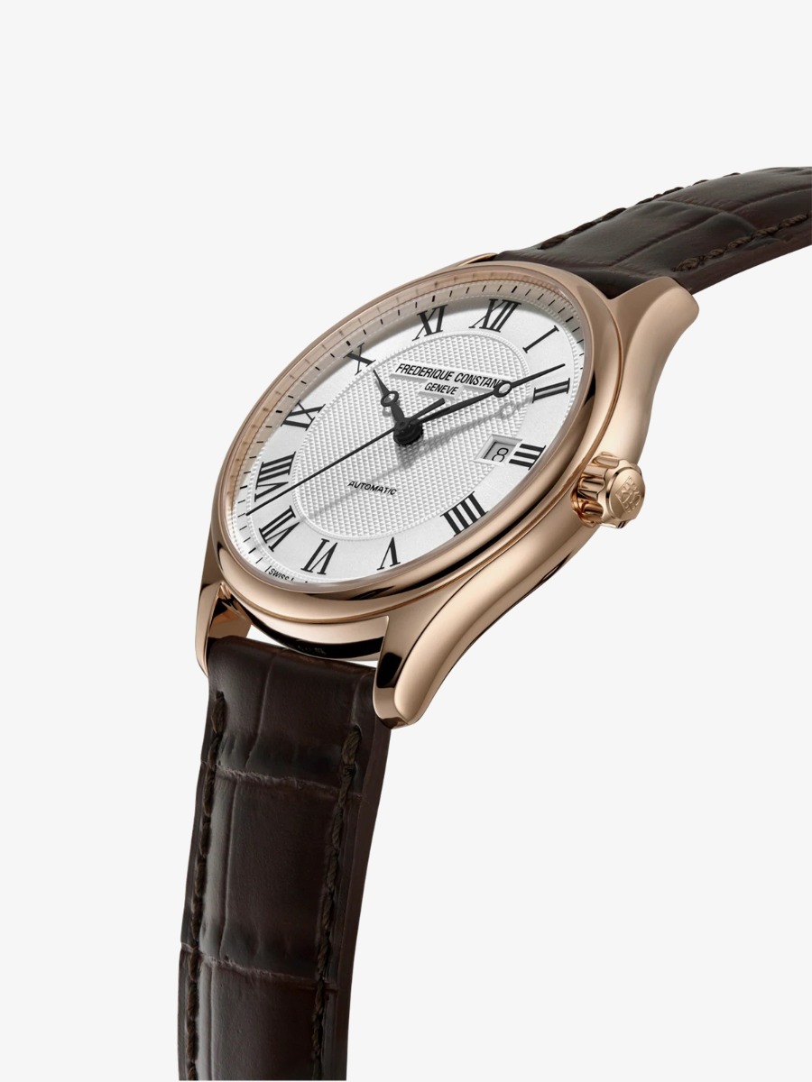 Frederique Constant Mens Classic Rose Gold Plated Watch FC-303MC5B4