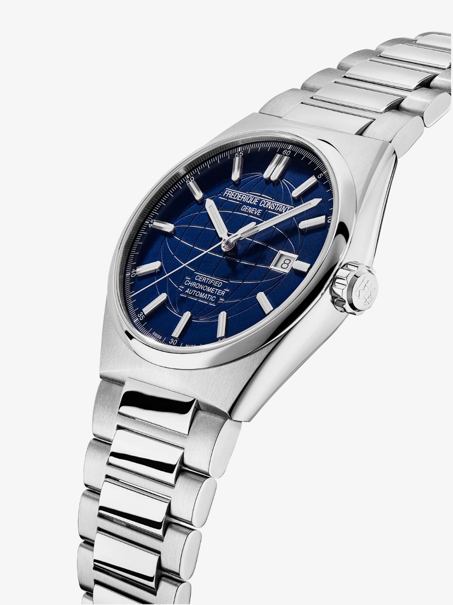 Frederique Constant Mens Highlife Blue Dial Chronometer Watch FC-303N4NH6B