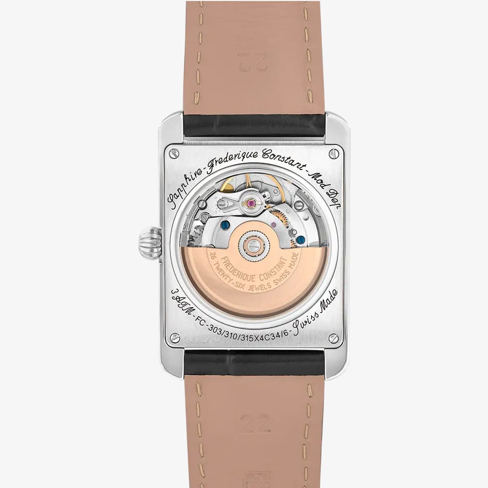 Frederique Constant Unisex Classic Caree Silver Automatic Watch FC-303S4C26 