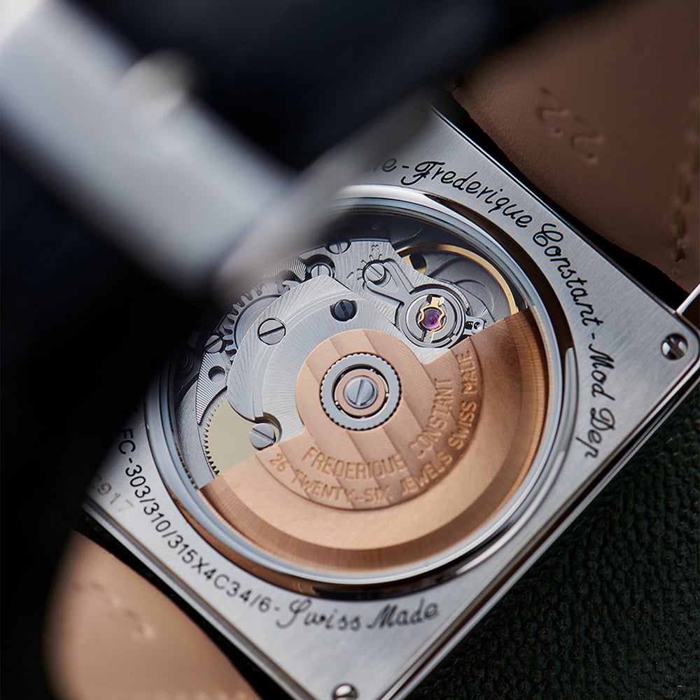 Frederique Constant Unisex Classic Caree Silver Automatic Watch FC-303S4C26 