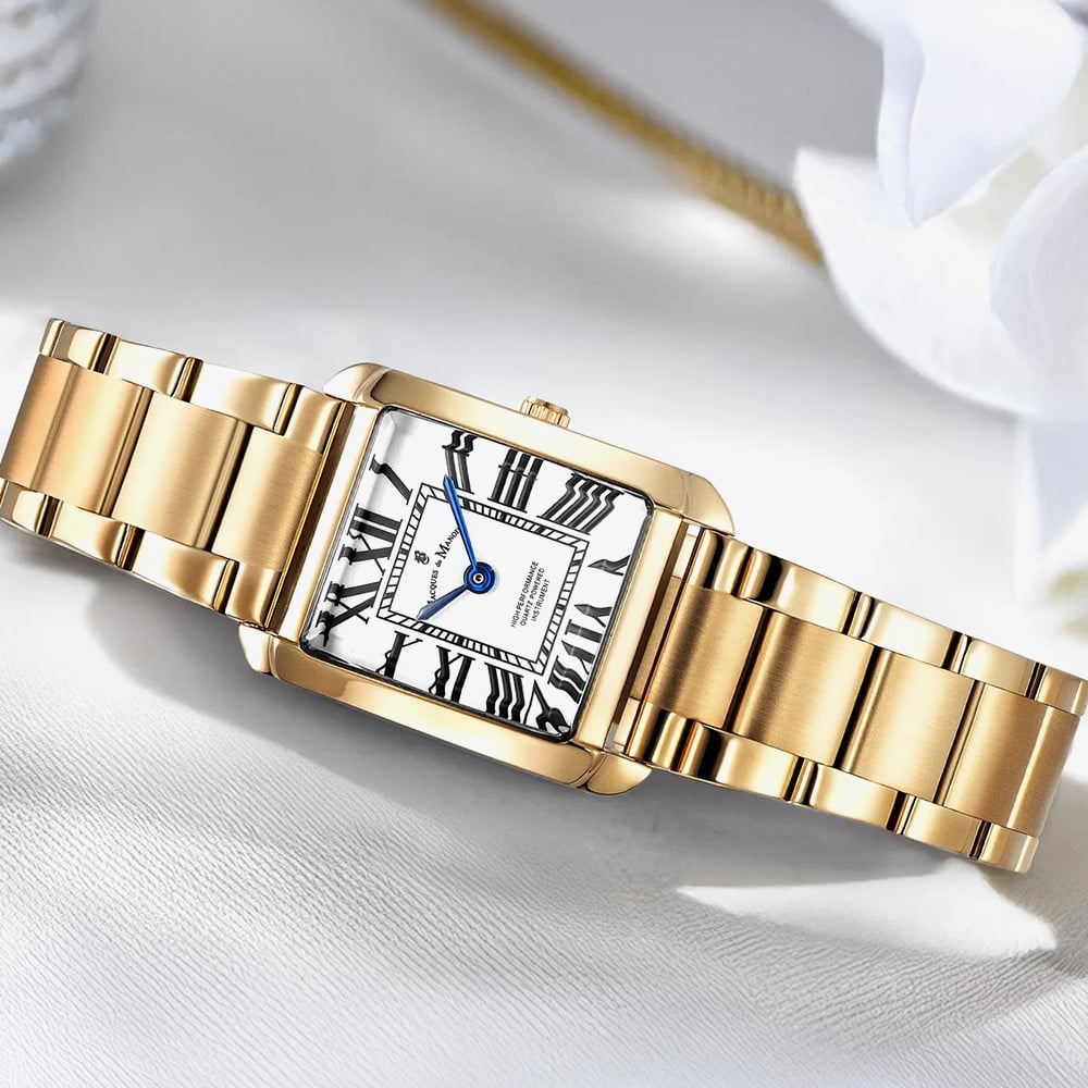 Jacques du Manoir Ladies Emily Gold Tone Watch JWL04402