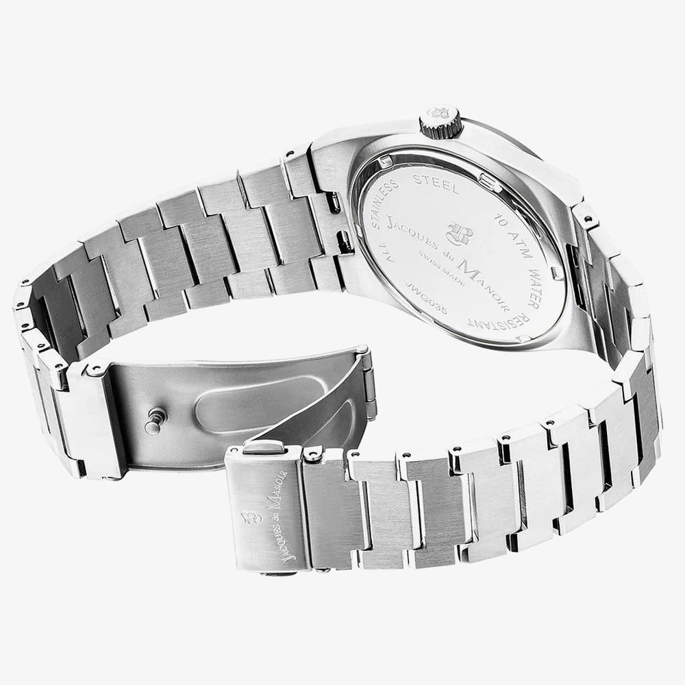 Jacques du Manoir Mens Horizon Green Dial Bracelet Watch JWG03503