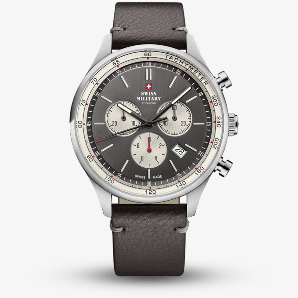 Swiss Military Mens Vintage Chronograph Brown Dial Watch SM34081.12 Swiss Military Mens Vintage Chronograph Brown Dial Watch SM34081.12