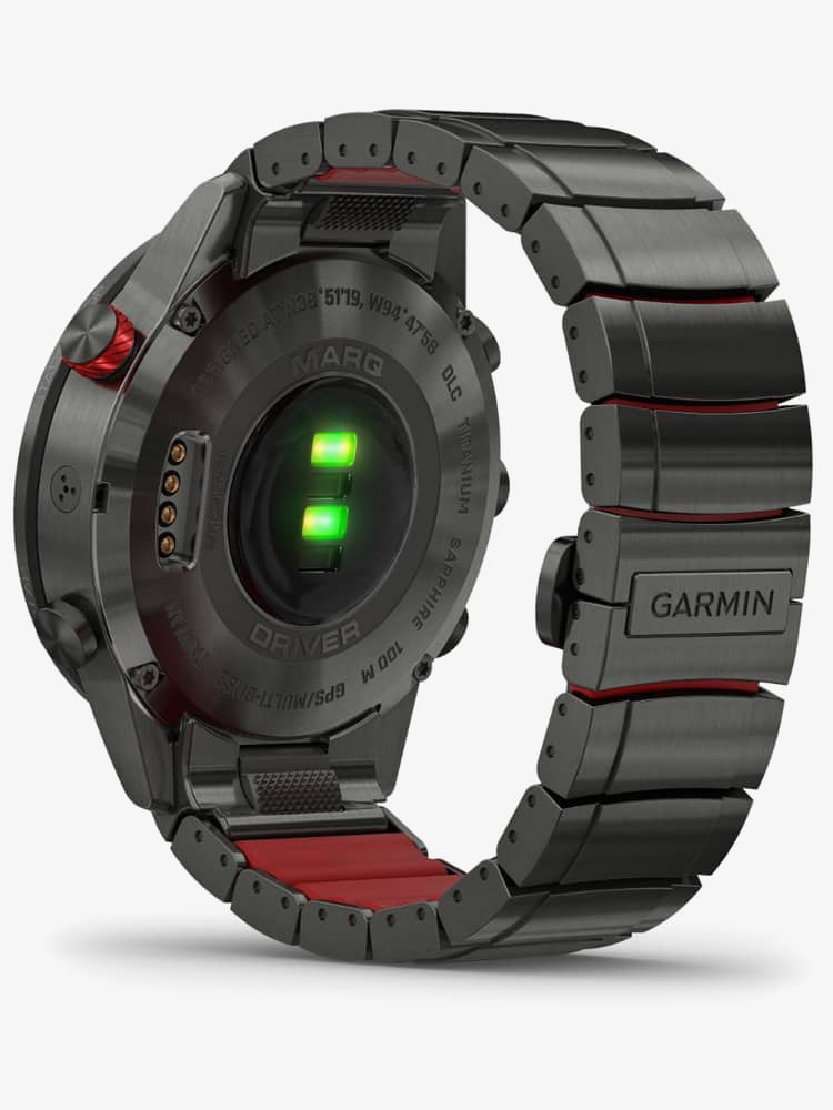 Garmin Mens Marq Driver Titanium Rubber Bracelet Watch 010-02006-01 