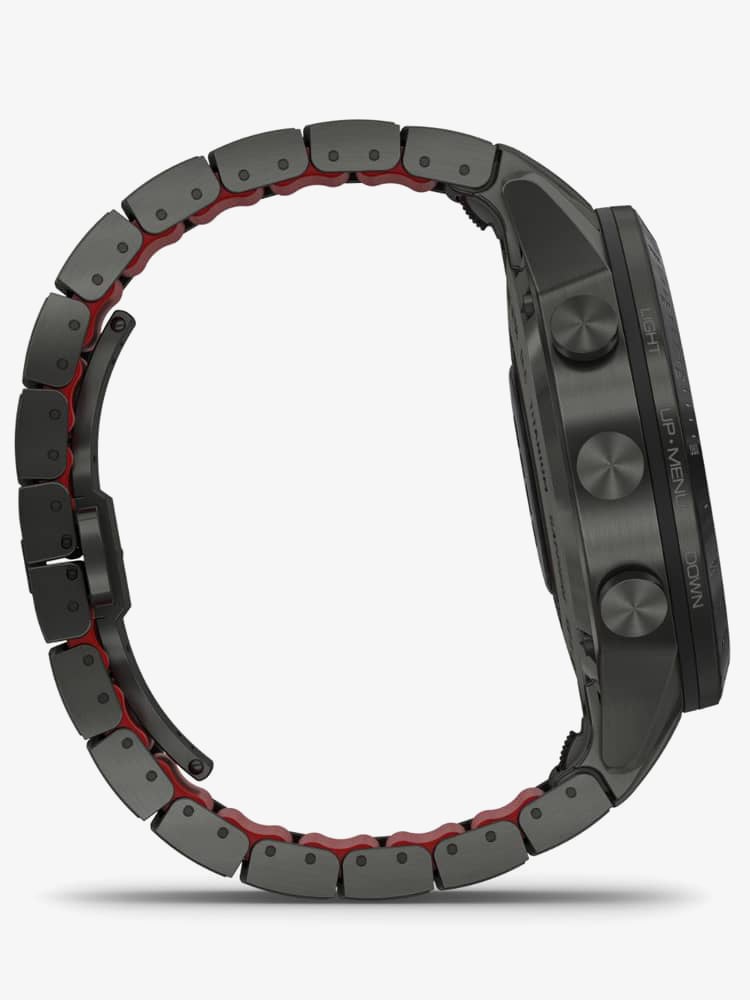 Garmin Mens Marq Driver Titanium Rubber Bracelet Watch 010-02006-01 