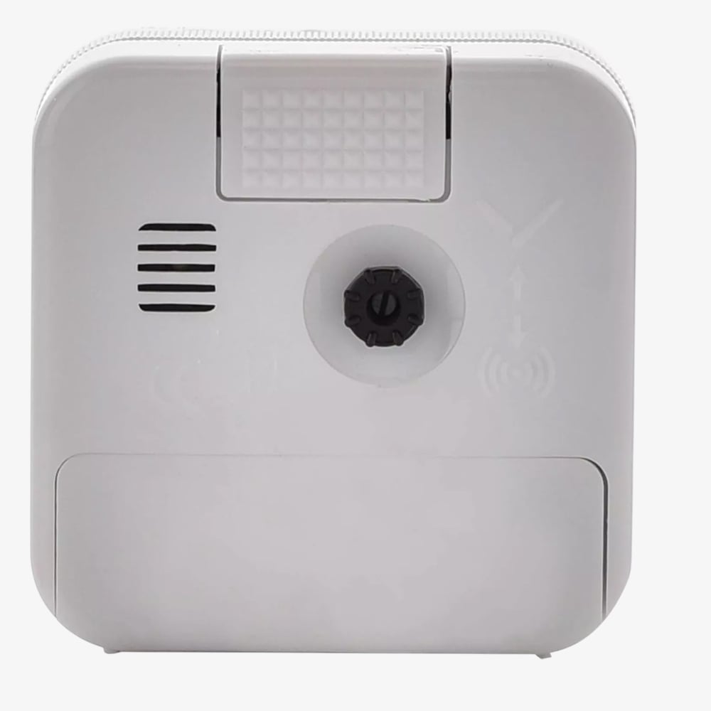 Hometime Standard White Square Alarm Clock 5154W