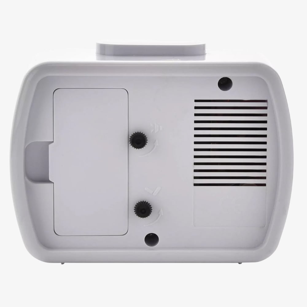  Hometime White Obolong Alarm Clock 5184W