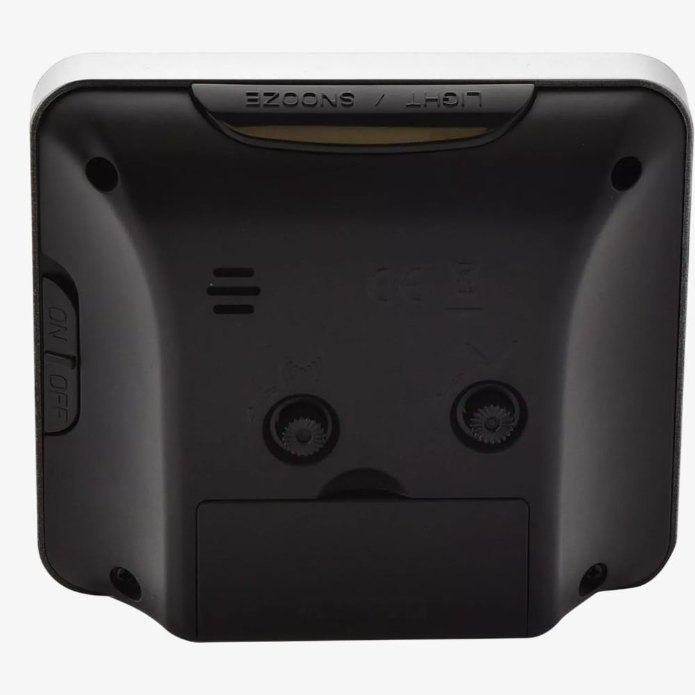  Hometime Black Dual Indicating Light System Alarm Clock 5291B