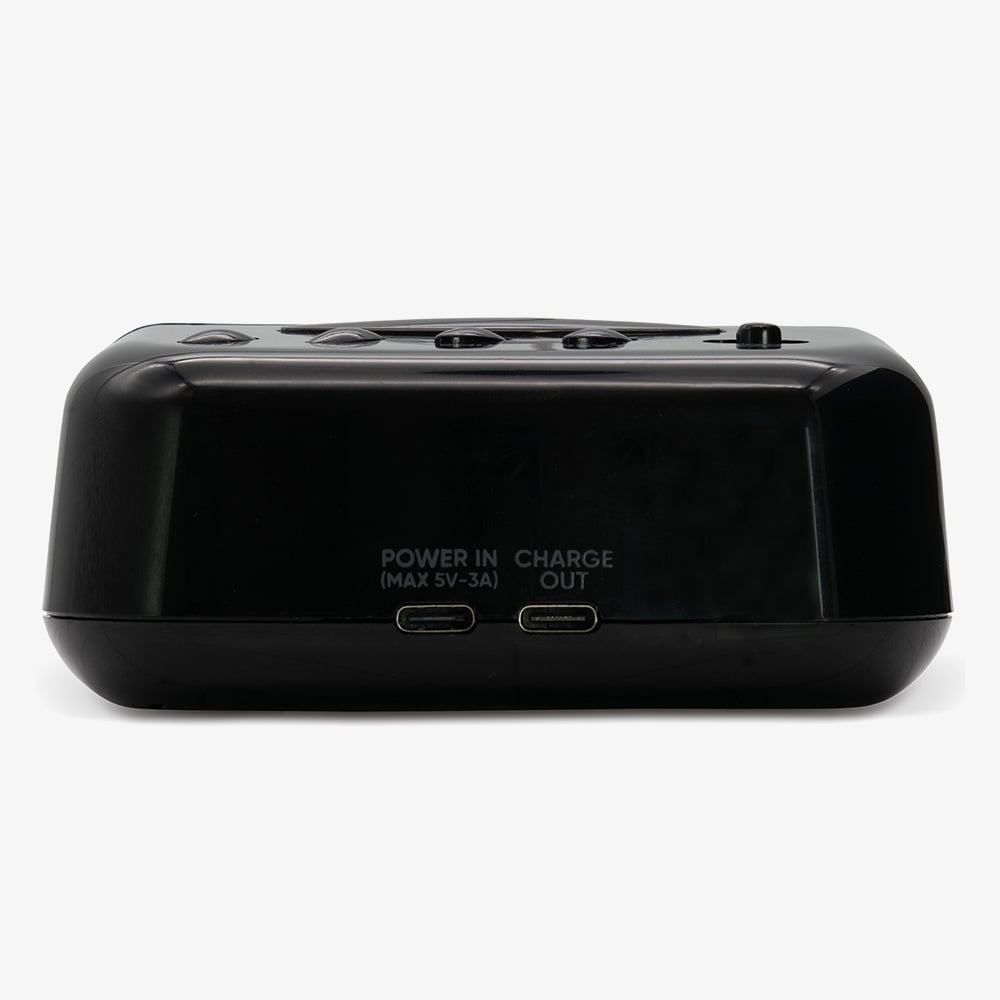 Acctim Cory Black LED Smart Connector Alarm Clock 16542