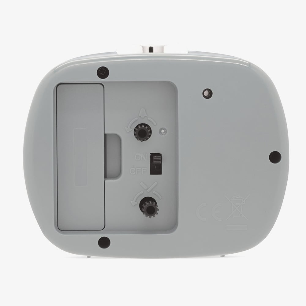 Acctim Camille Grey White Dial Alarm Clock 15467