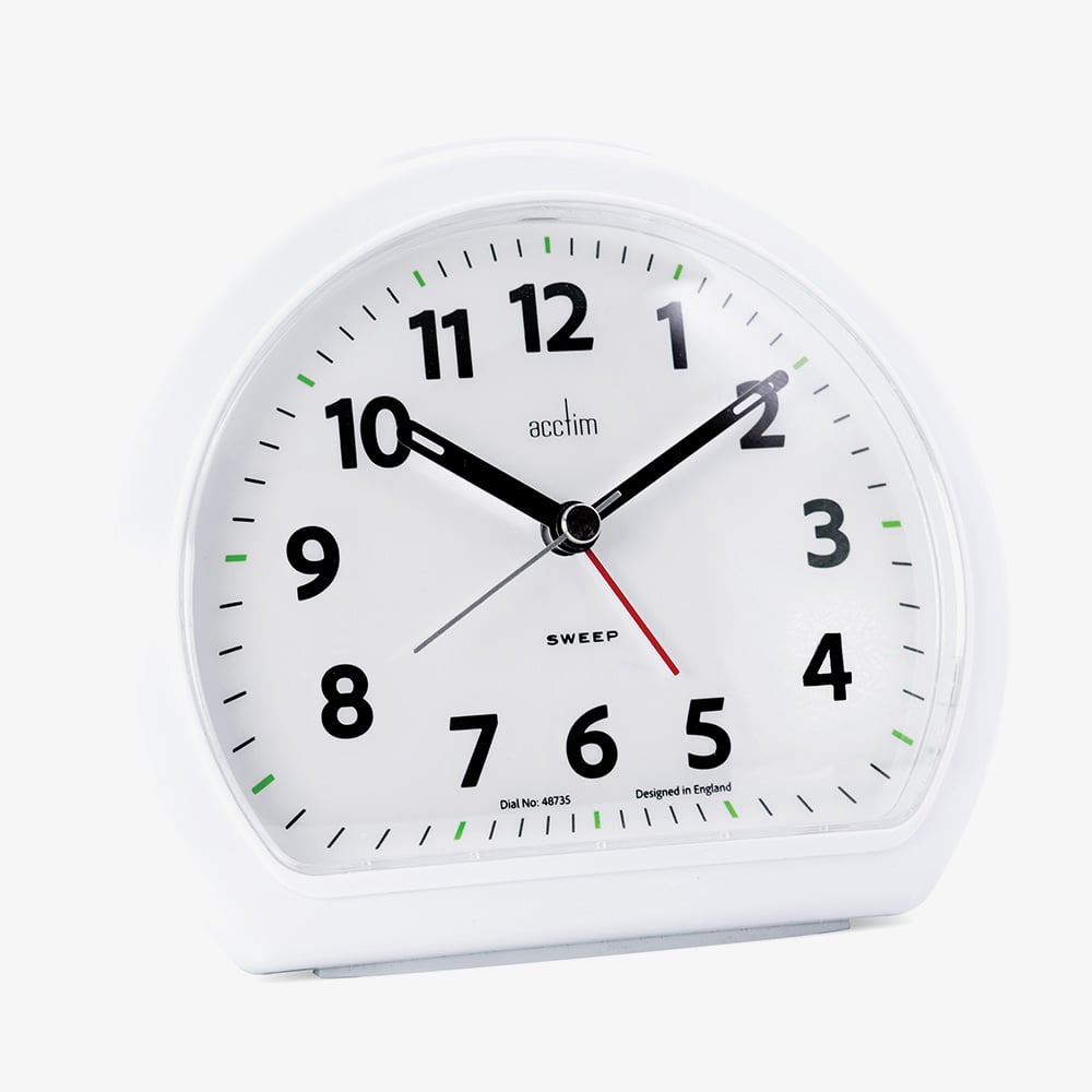 Acctim Colm White Alarm Clock 16532