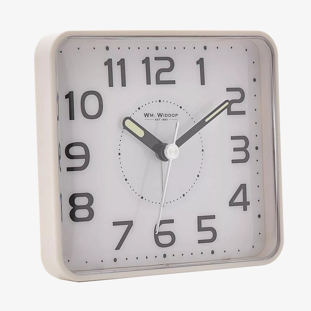 Hometime Dual Indicating Light System White Alarm Clock 5291W