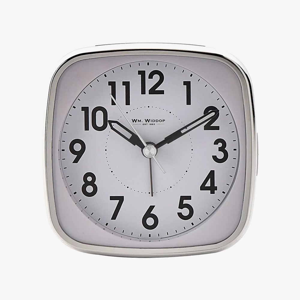 Hometime Square White Alarm Clock 9767W