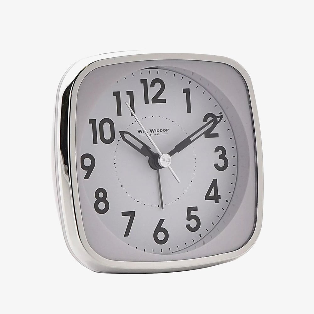 Hometime Square White Alarm Clock 9767W