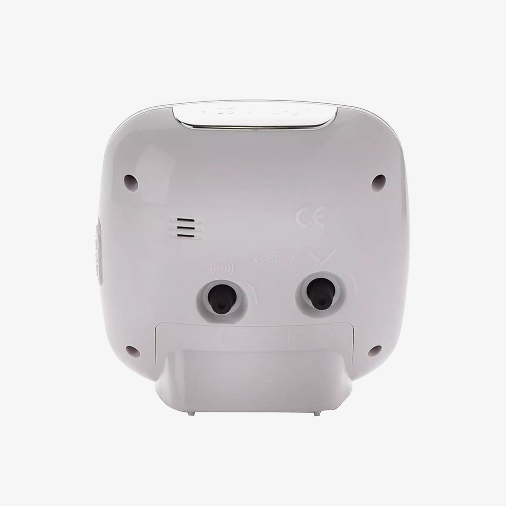Hometime Square White Alarm Clock 9767W