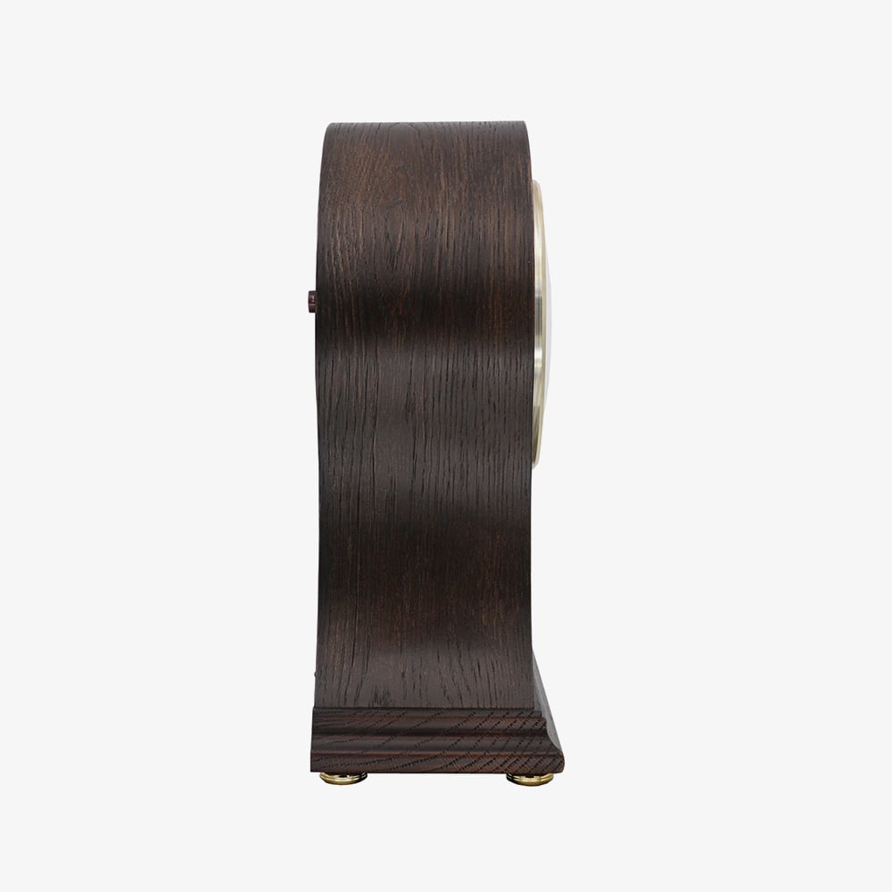 Seiko Gold Pendulum Dark Wooden Mantel Clock QXQ037B
