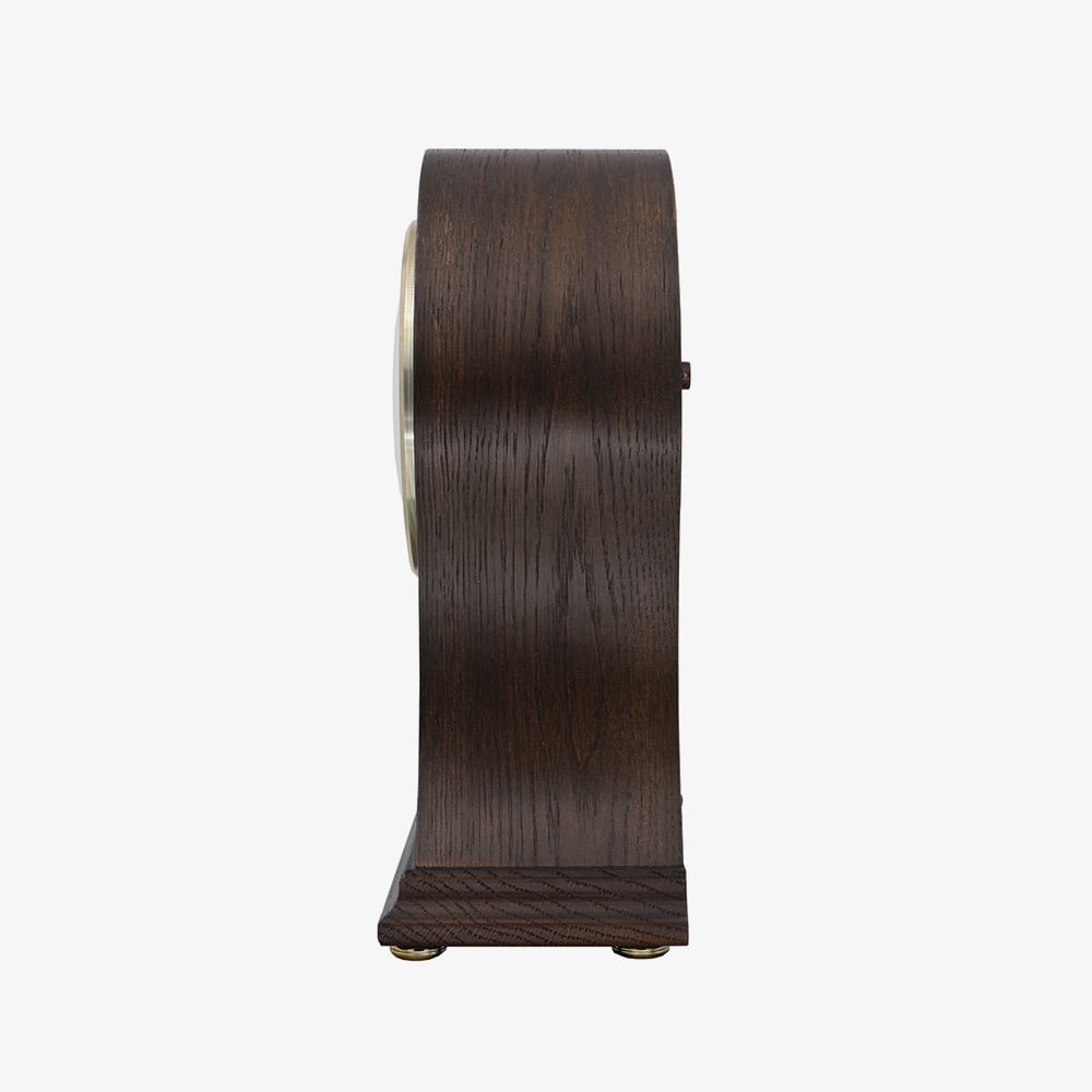 Seiko Gold Pendulum Dark Wooden Mantel Clock QXQ037B