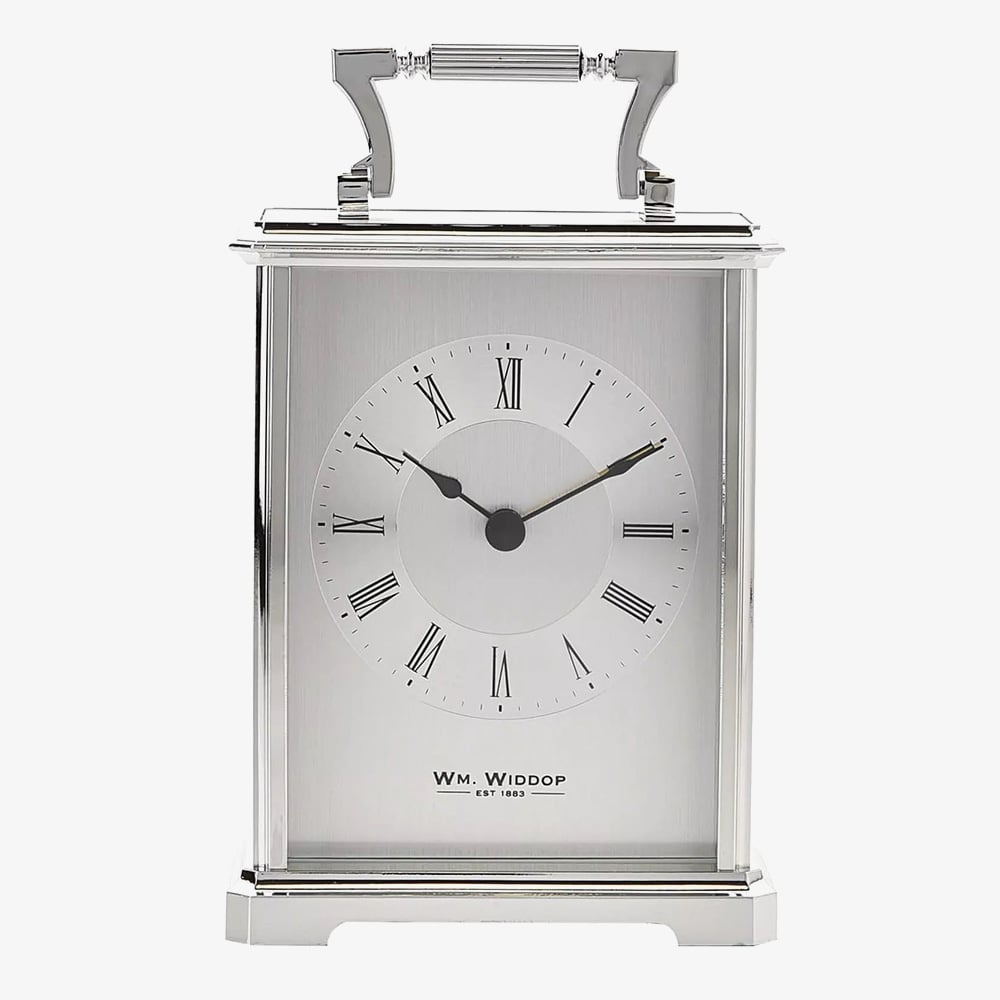 Silver Traditional Carriage Clock W2407