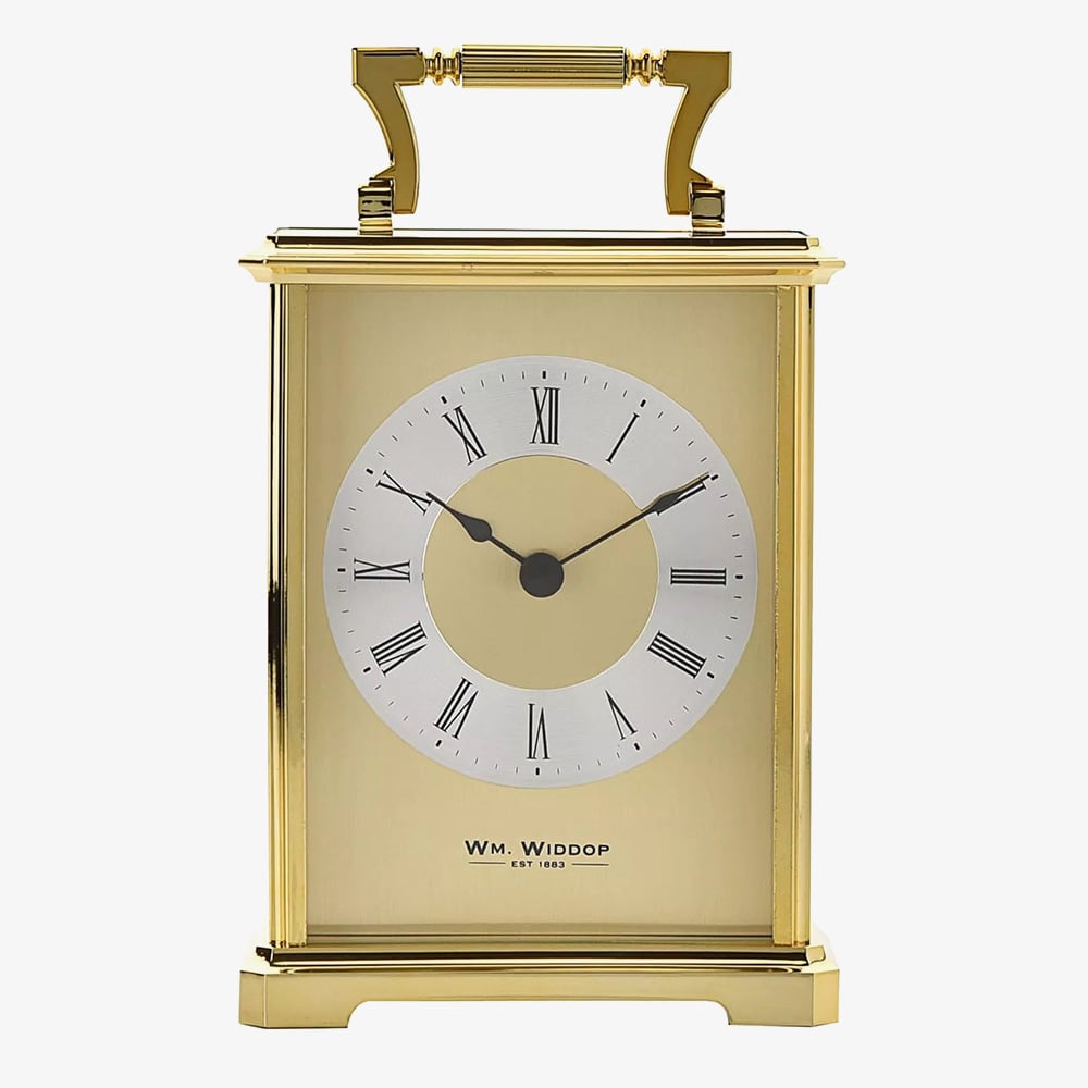 Gold Gilt Traditional Carriage Clock W2406