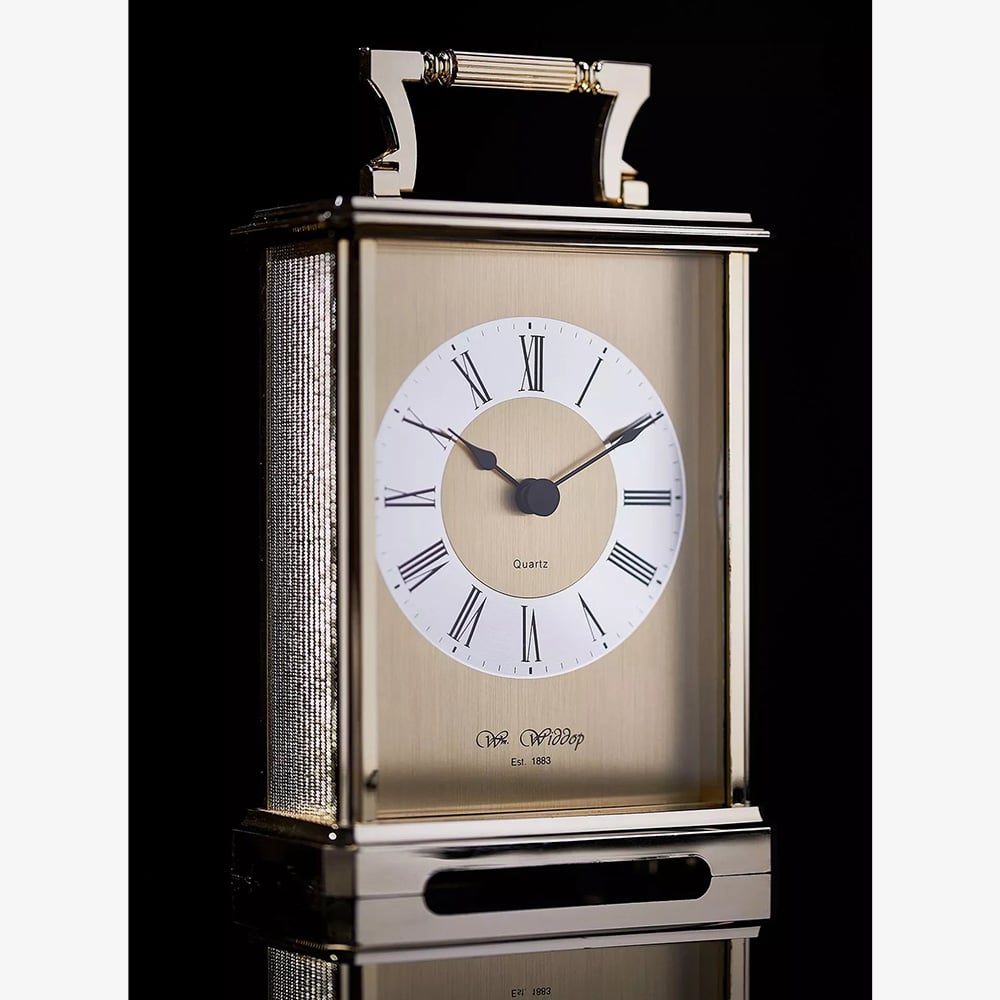 Gold Gilt Traditional Carriage Clock W2406