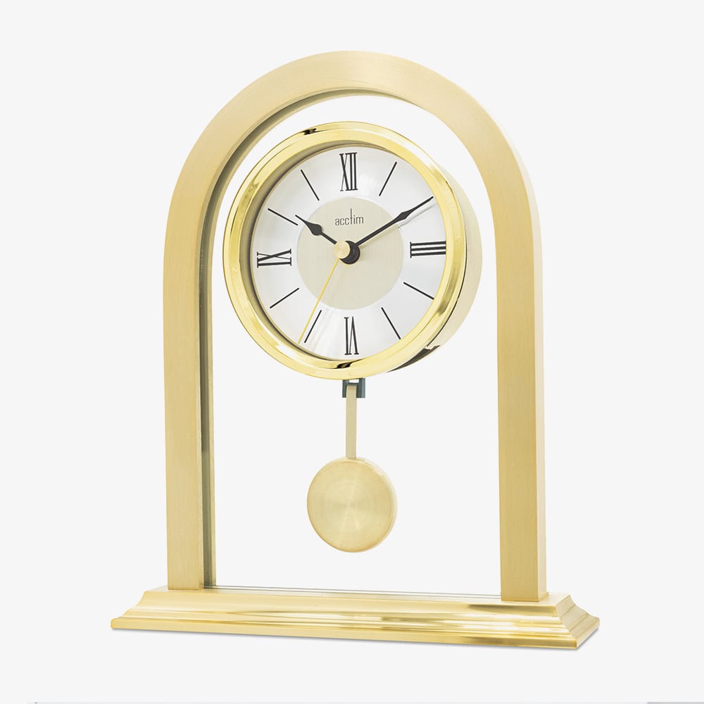 Acctim Colney Gold Tone Table Clock 36938