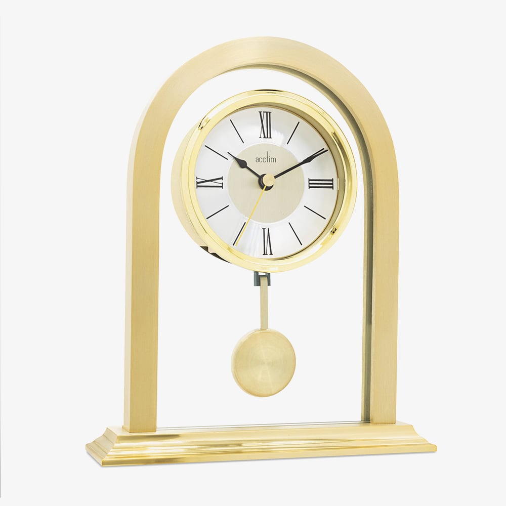 Acctim Colney Gold Tone Table Clock 36938