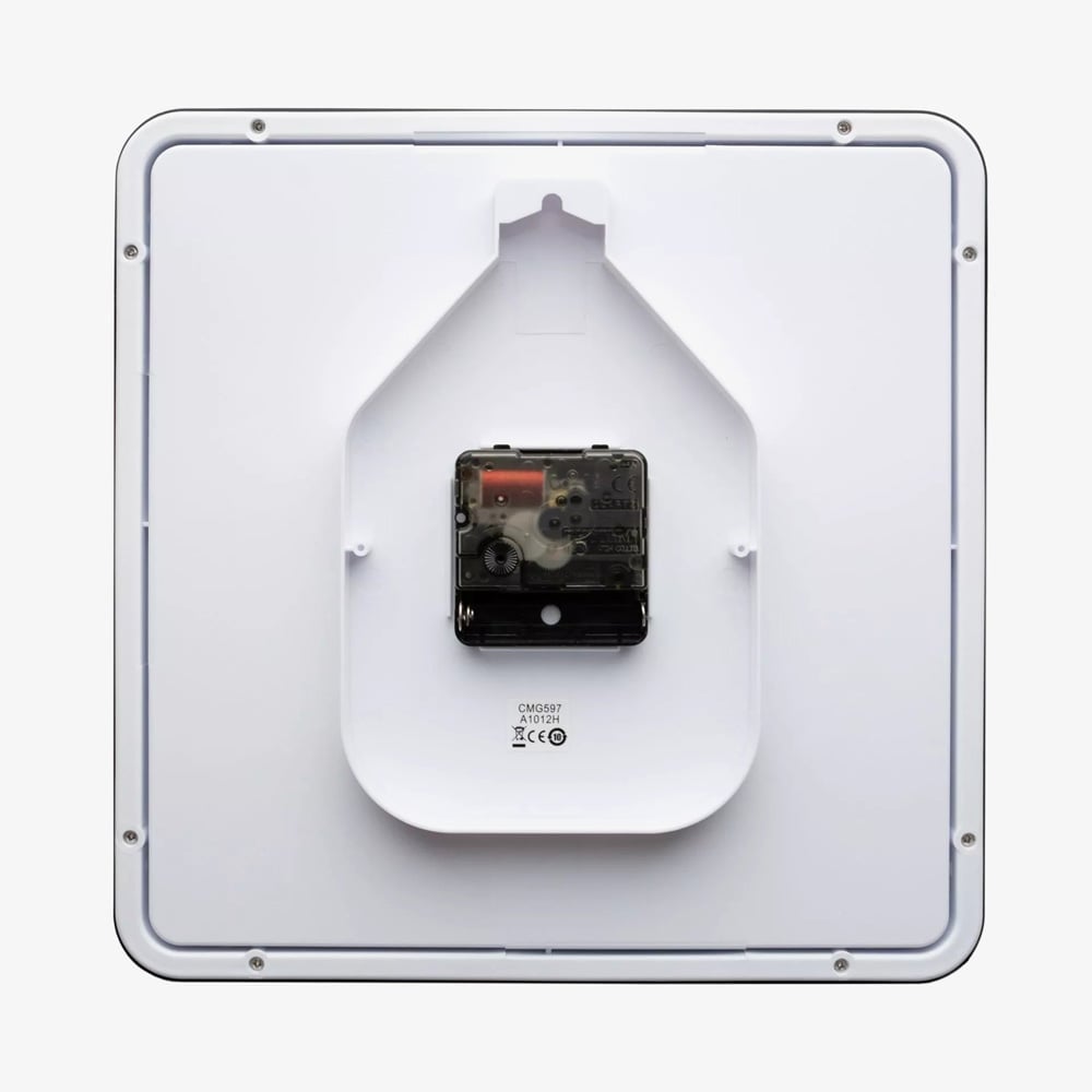 Rhythm Square Black Wall Clock CMG597NR02