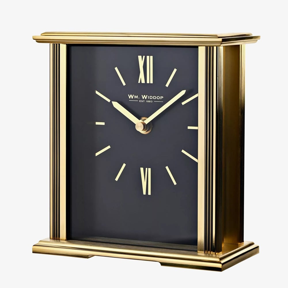 WM Widdop Gold Mantel Clock W2940