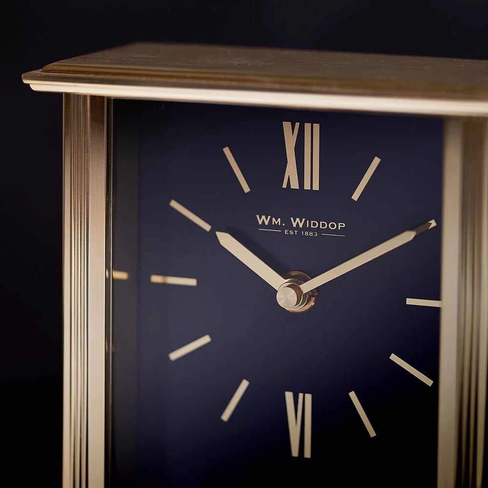 WM Widdop Gold Mantel Clock W2940