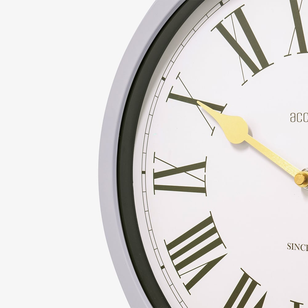 Acctim Turin Grey Wall Clock 22807