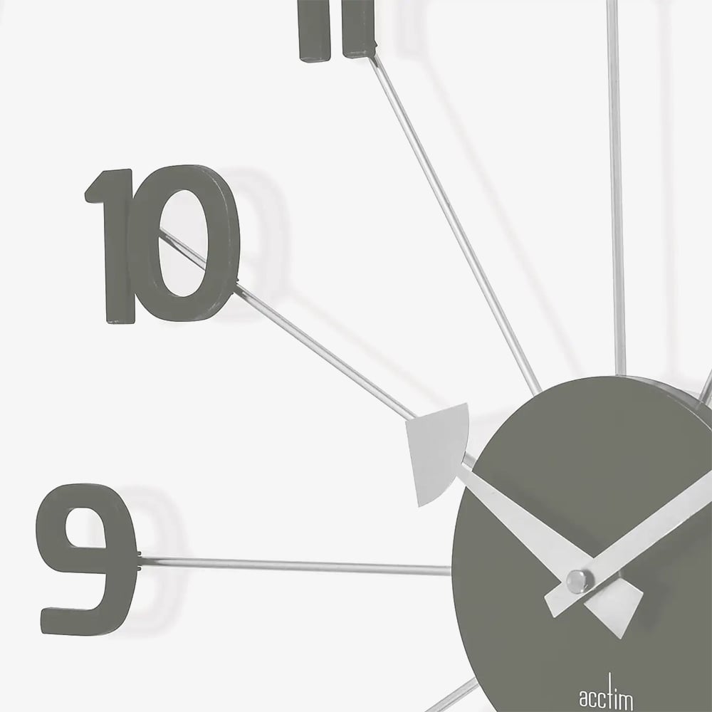 Acctim Astraea Grey & Silver Wall Clock 29027